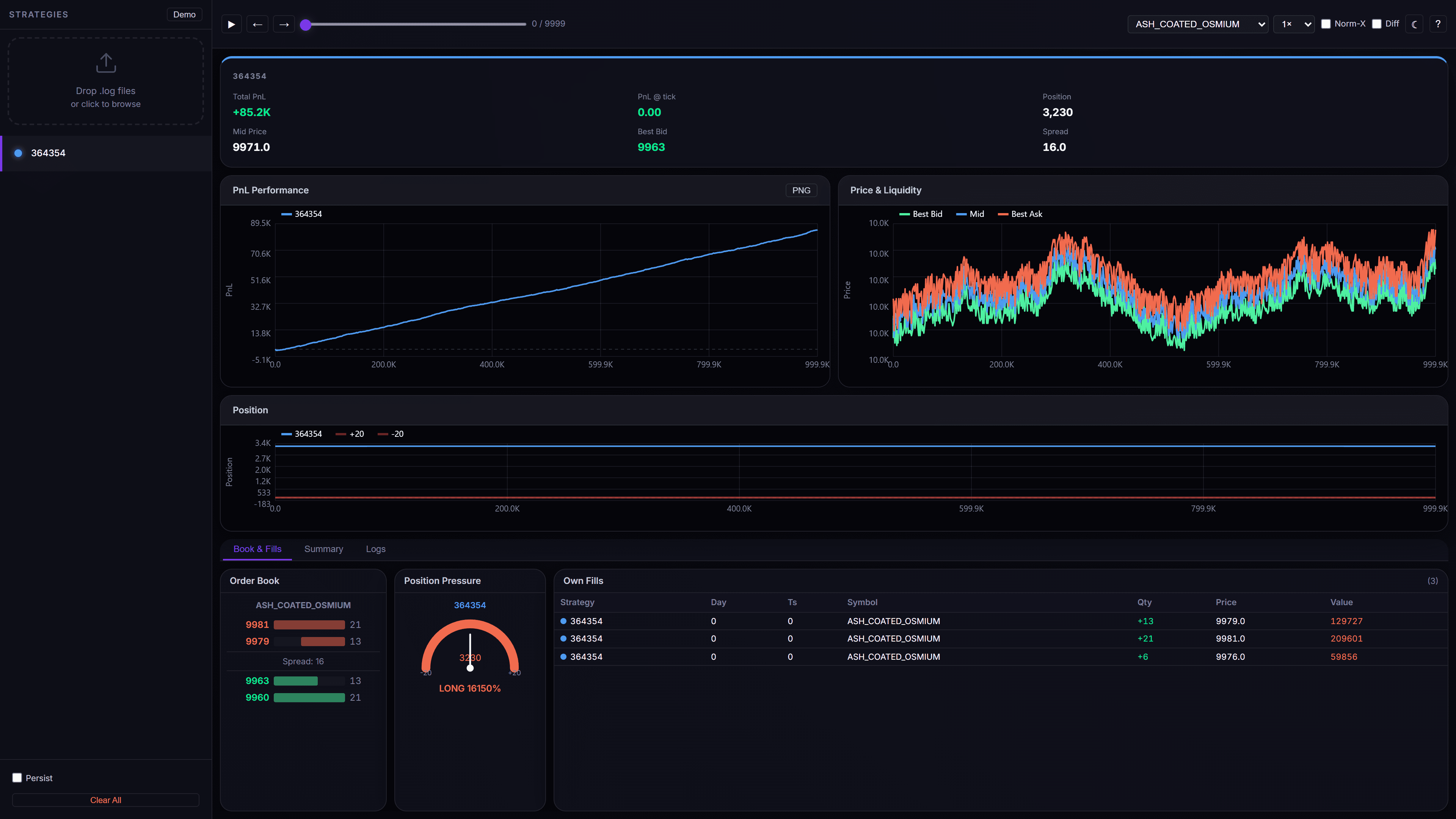 IMC Prosperity 4 Visualiser preview